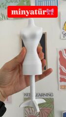 Minyatür Manken Prova Mankeni Moda Tasarım Dikiş