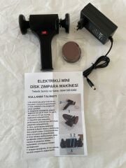 Çift Uçlu El Zımpara Makinesi Seti – 50mm Disk, Cırt Zımpara Adaptörlü | Metal, Ahşap, Taş ve Alçı İçin Hobi Kullanımı