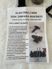 Çift Uçlu El Zımpara Makinesi Seti – 50mm Disk, Cırt Zımpara Adaptörlü | Metal, Ahşap, Taş ve Alçı İçin Hobi Kullanımı