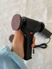 Çift Uçlu El Zımpara Makinesi Seti – 50mm Disk, Cırt Zımpara Adaptörlü | Metal, Ahşap, Taş ve Alçı İçin Hobi Kullanımı