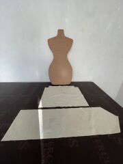Large Çanta Kalıbı Bağlamalı Fiyonk Çanta Kalıbı Geniş Ebat Dikiş Kalıbı