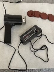 El Zımpara Makinesi Hobi 50mm disk cırt zımpara adaptörlü set metal ahşap taş tozu