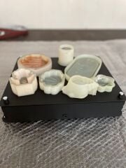 Metal Titreşim Sehpası Taş Tozu Hızlı Kuruyan Beton Mum Jesmonite Epoksi Reçine Döküm Kalıp