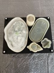 Metal Titreşim Sehpası Taş Tozu Hızlı Kuruyan Beton Mum Jesmonite Epoksi Reçine Döküm Kalıp