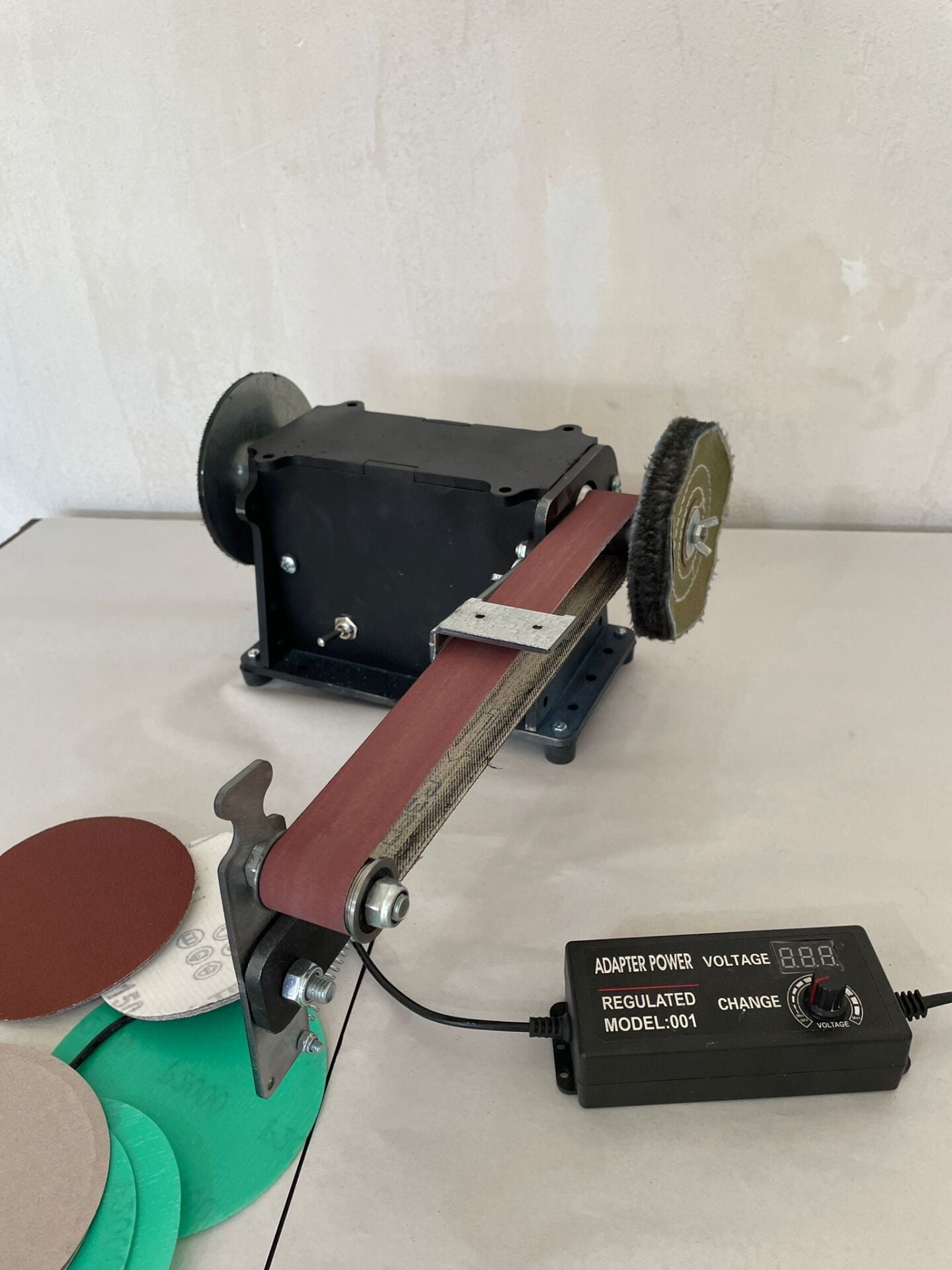 Üçü Bir Arada : 630*30 Bant Zımpara Polisaj Disk Zımpara Makinesi